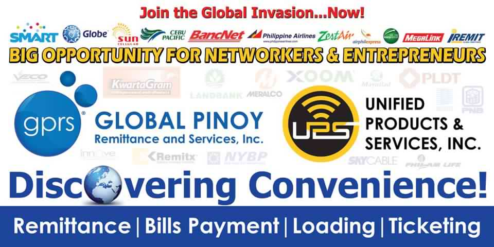 gprs global pinoy remittance services negosyo franchise business online savemore
